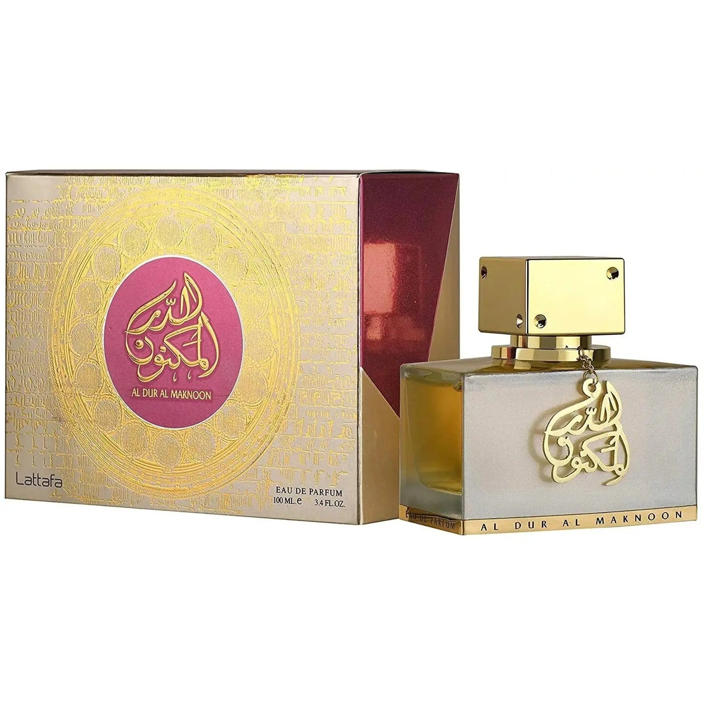 Al Dur Al Maknoon Gold Perfume 100ml Eau de Parfum bottle by Lattafa