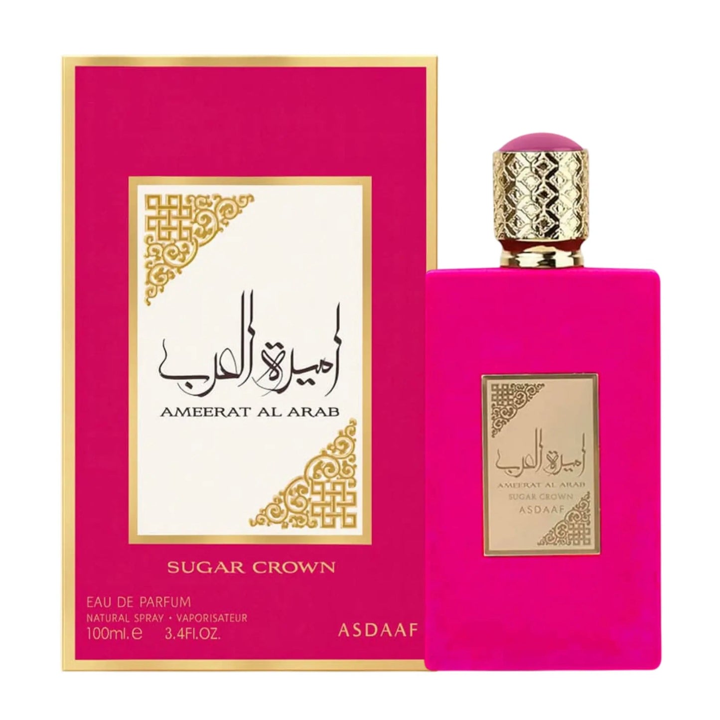 Ameerat Al Arab Sugar Crown Perfume 100ml EDP by Asdaaf Lattafa, a candied fruity gourmand fragrance for women