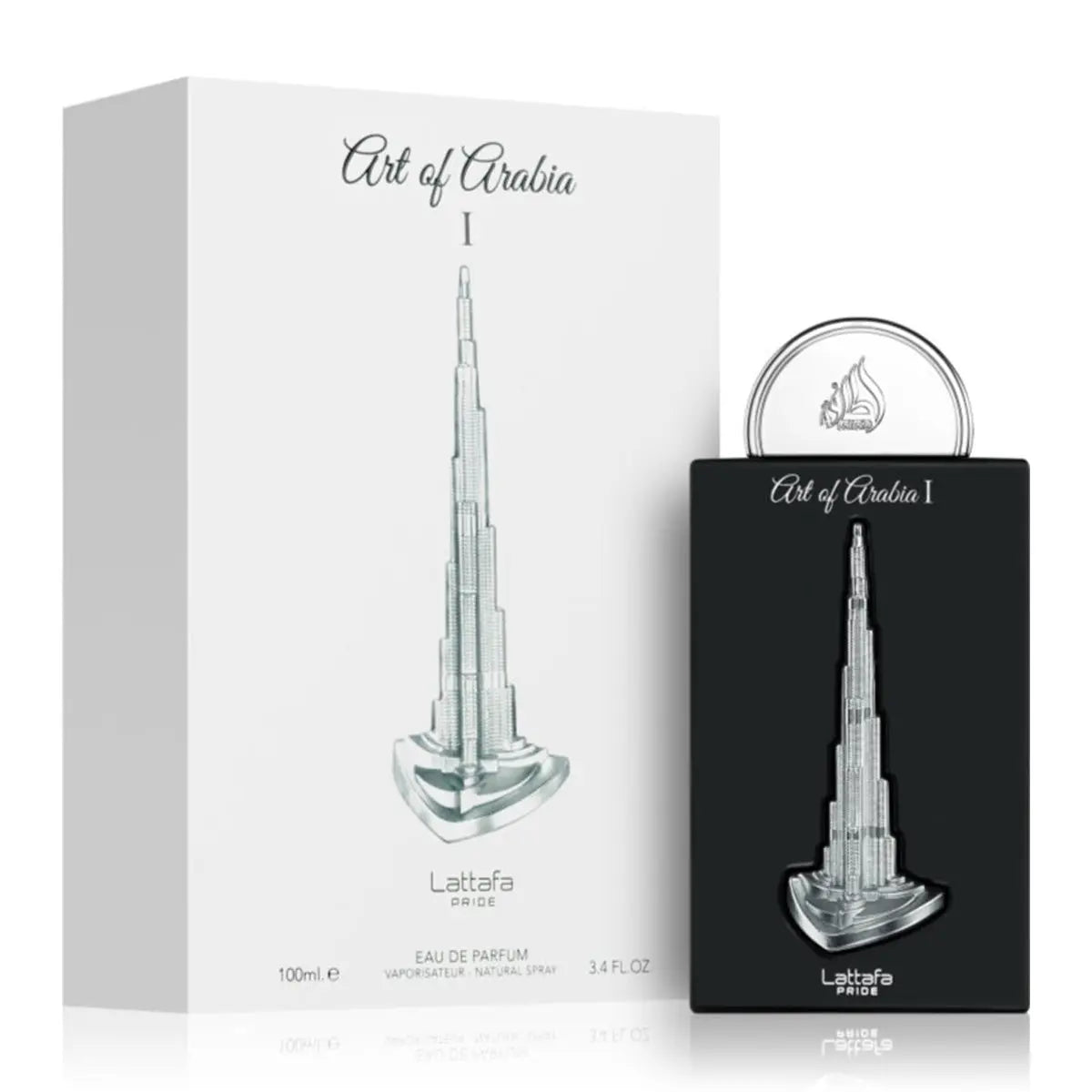 Art Of Arabia I Perfume 100ml EDP by Lattafa Pride ornate artwork bottle