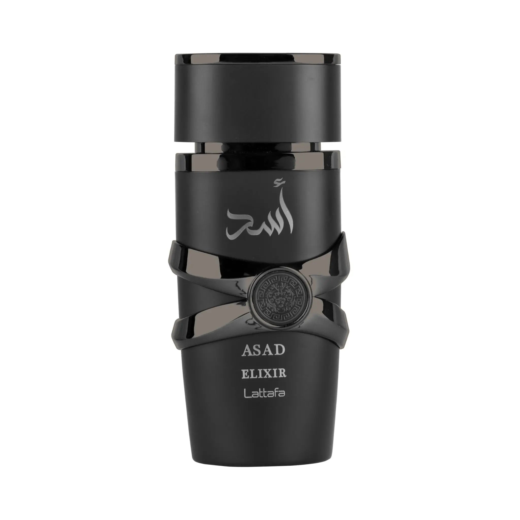 Asad Elixir Perfume 100ml EDP Lattafa blue glass bottle