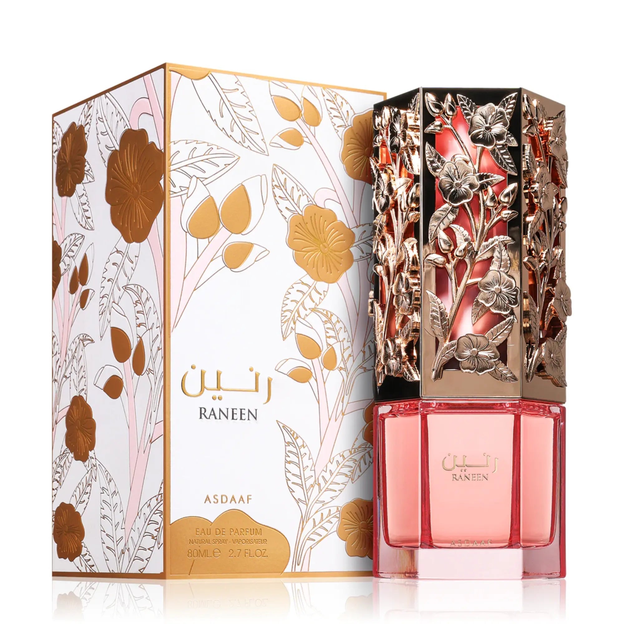 Asdaaf Raneen Perfume 80ml EDP by Lattafa elegant bottle