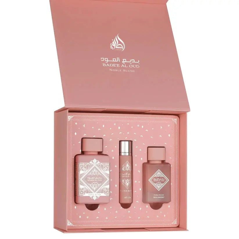 Badee Al Oud Noble Blush Gift Set by Lattafa