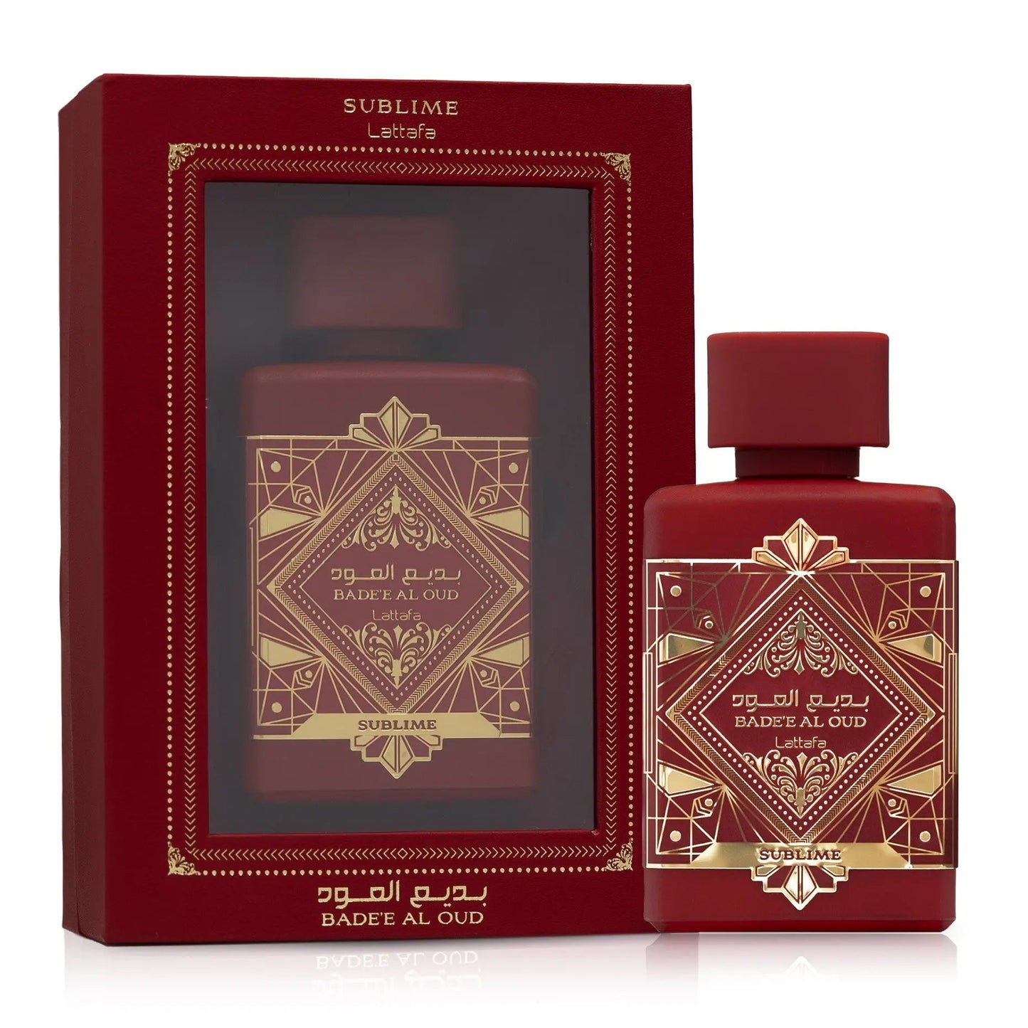 Badee al Oud Sublime Perfume 100ml EDP by Lattafa, fruity oud unisex eau de parfum bottle