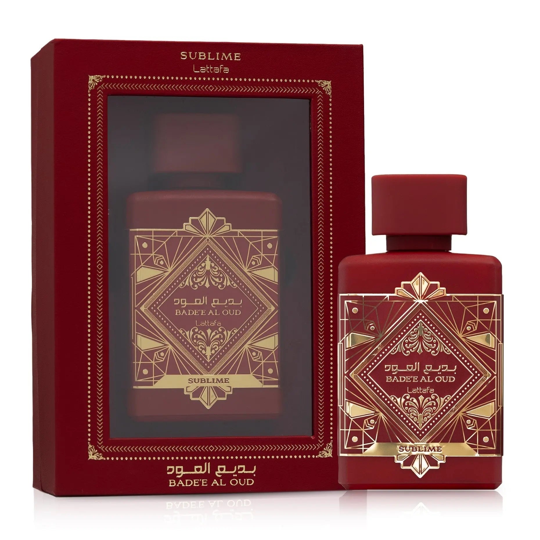 Badee al Oud Sublime Perfume 100ml EDP by Lattafa, fruity oud unisex eau de parfum bottle