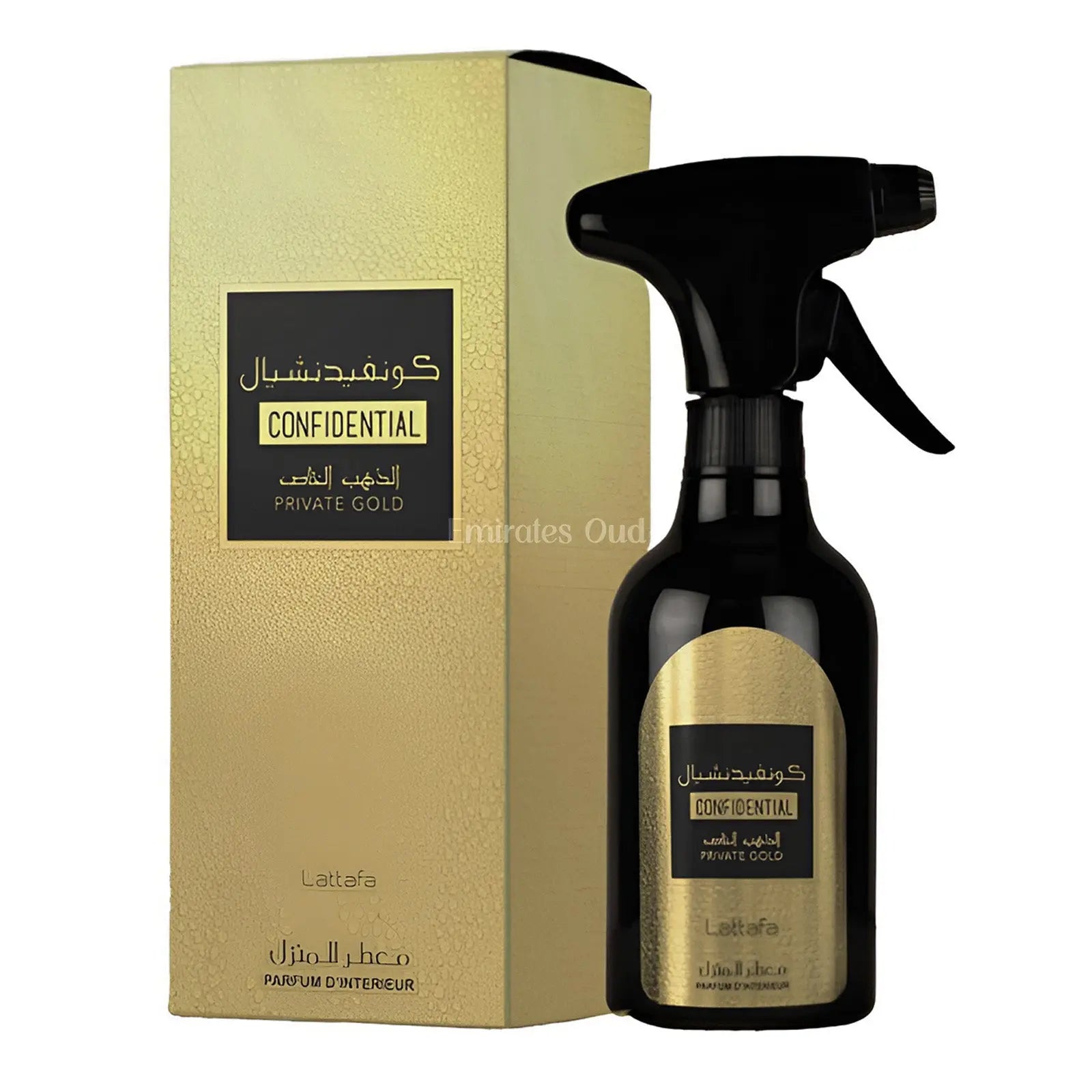Confidential Private Gold Room Spray 450ml by Lattafa