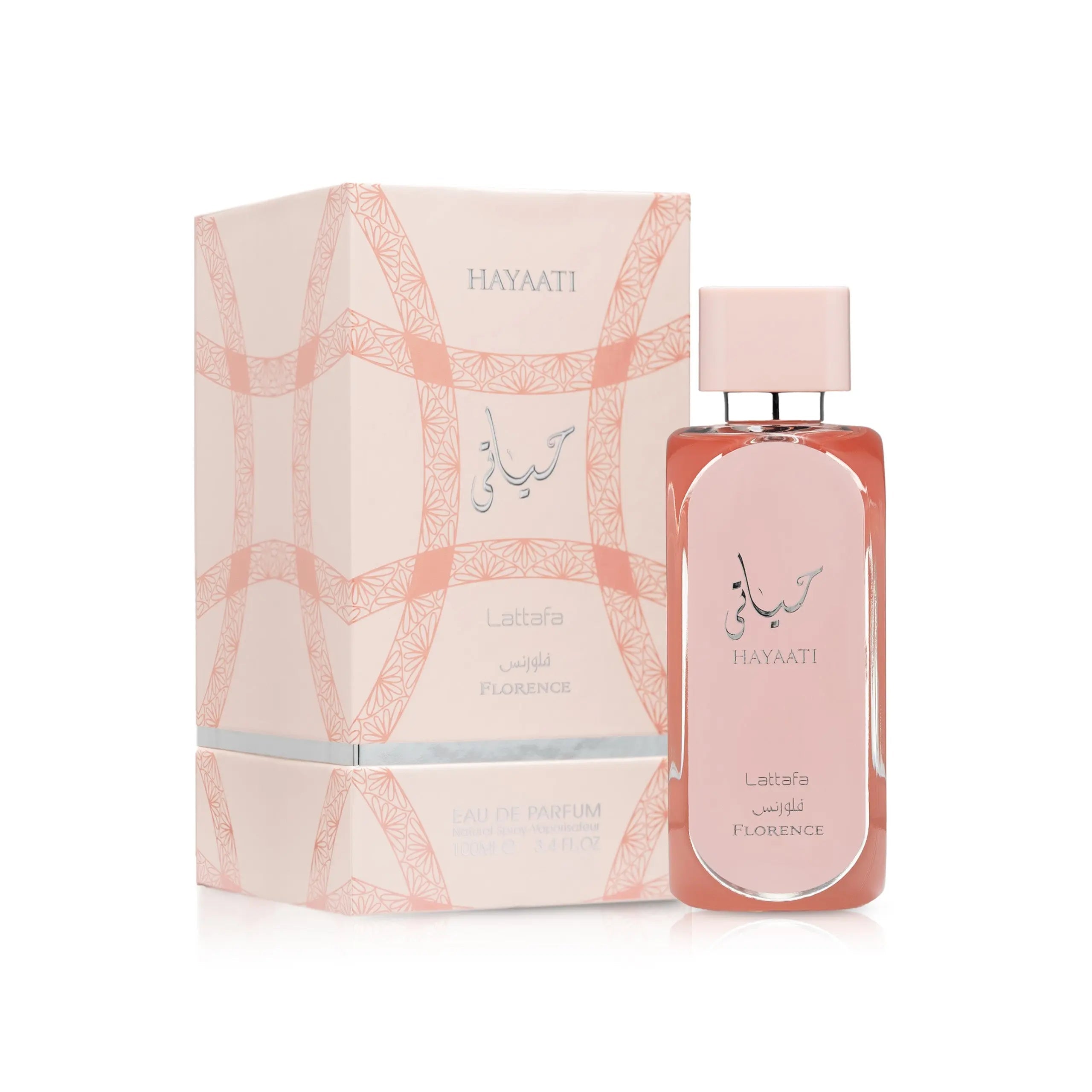 Hayaati Florence Perfume 100ml EDP by Lattafa, a fruity floral gourmand fragrance for women