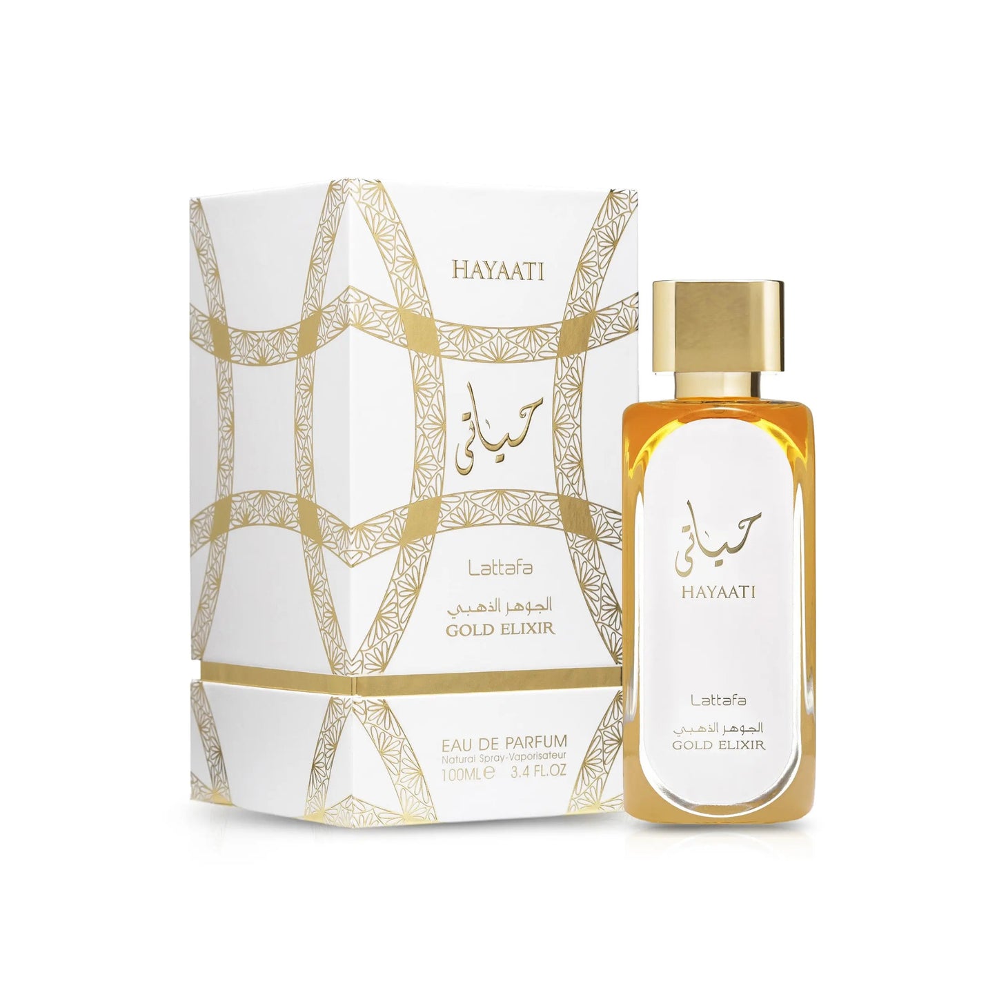 Hayaati Gold Elixir Perfume 100ml EDP bottle by Lattafa
