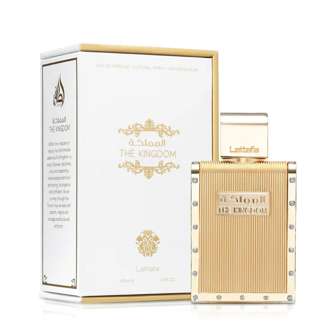 The Kingdom Men Perfume 100ml EDP by Lattafa, aromatic Tabac vanilla eau de parfum for men