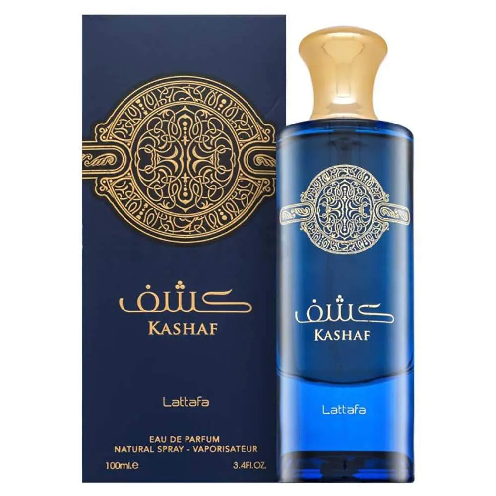 Kashaf Perfume 100ml EDP by Lattafa, fruity rose and saffron unisex fragrance bottle