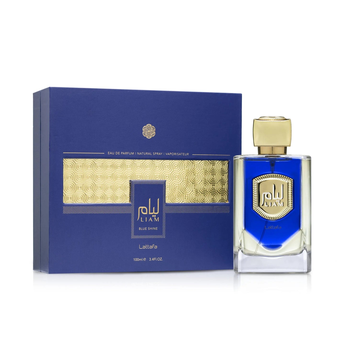 Liam Blue Shine Perfume 100ml EDP by Lattafa fresh aquatic aromatic fragrance