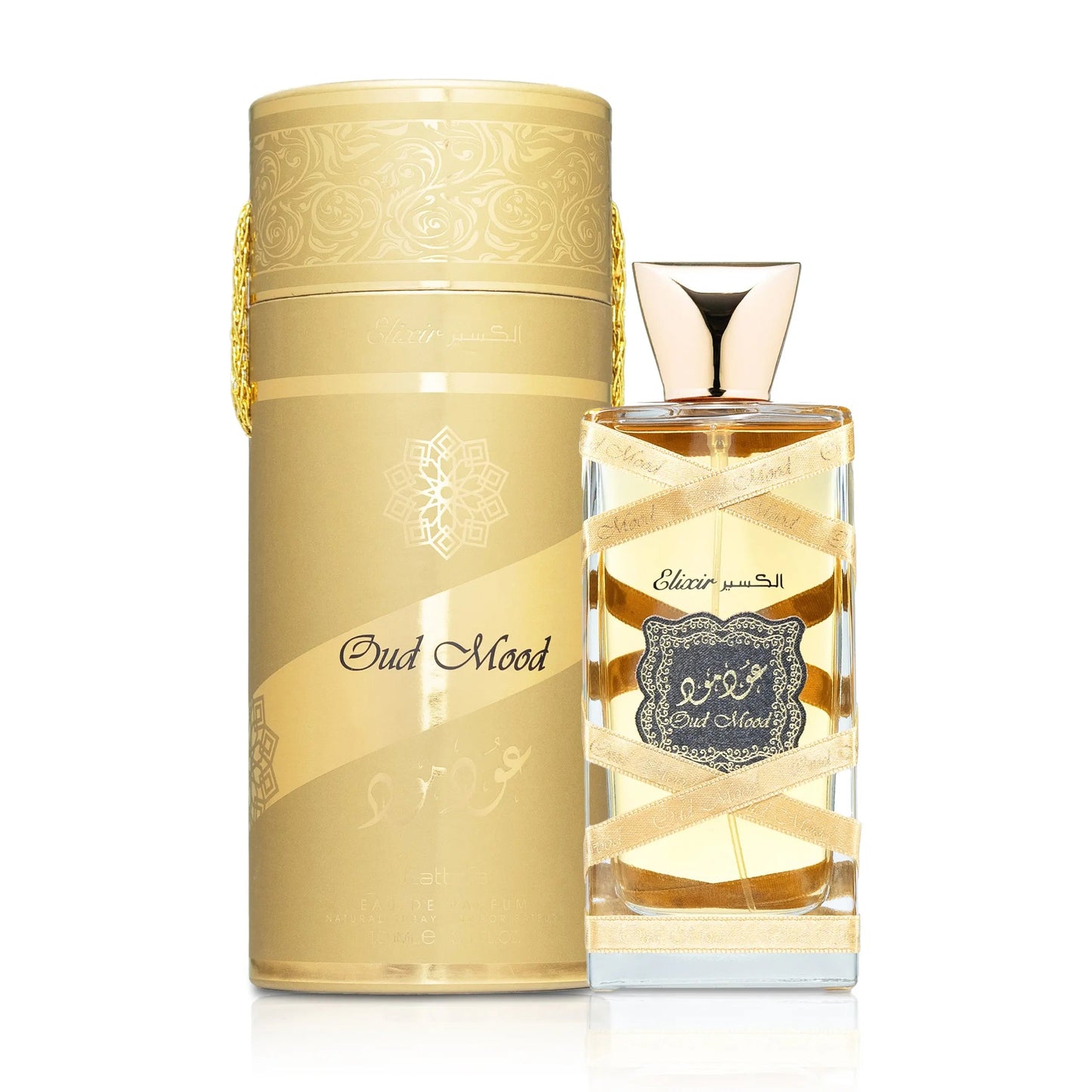 Oud Mood Elixir Perfume 100ml EDP by Lattafa spicy oud and vanilla fragrance