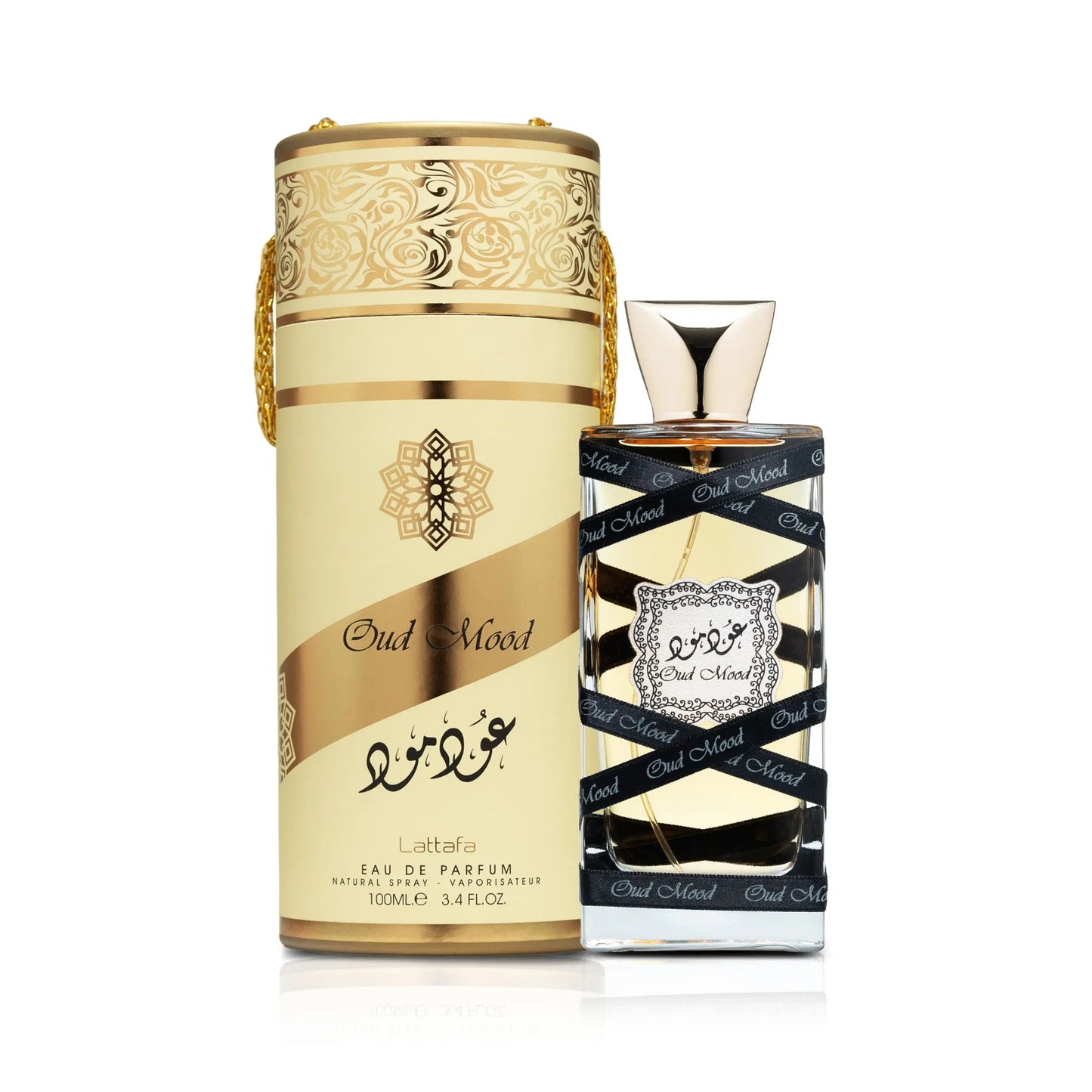 Oud Mood Perfume 100ml Eau de Parfum bottle by Lattafa