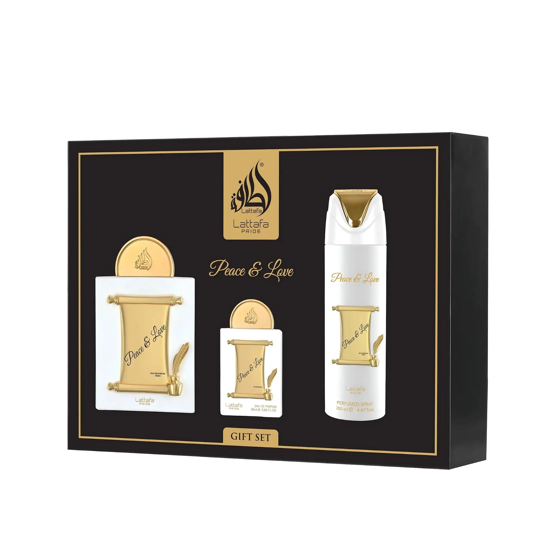 Peace & Love 3 Piece Gift Set by Lattafa Pride