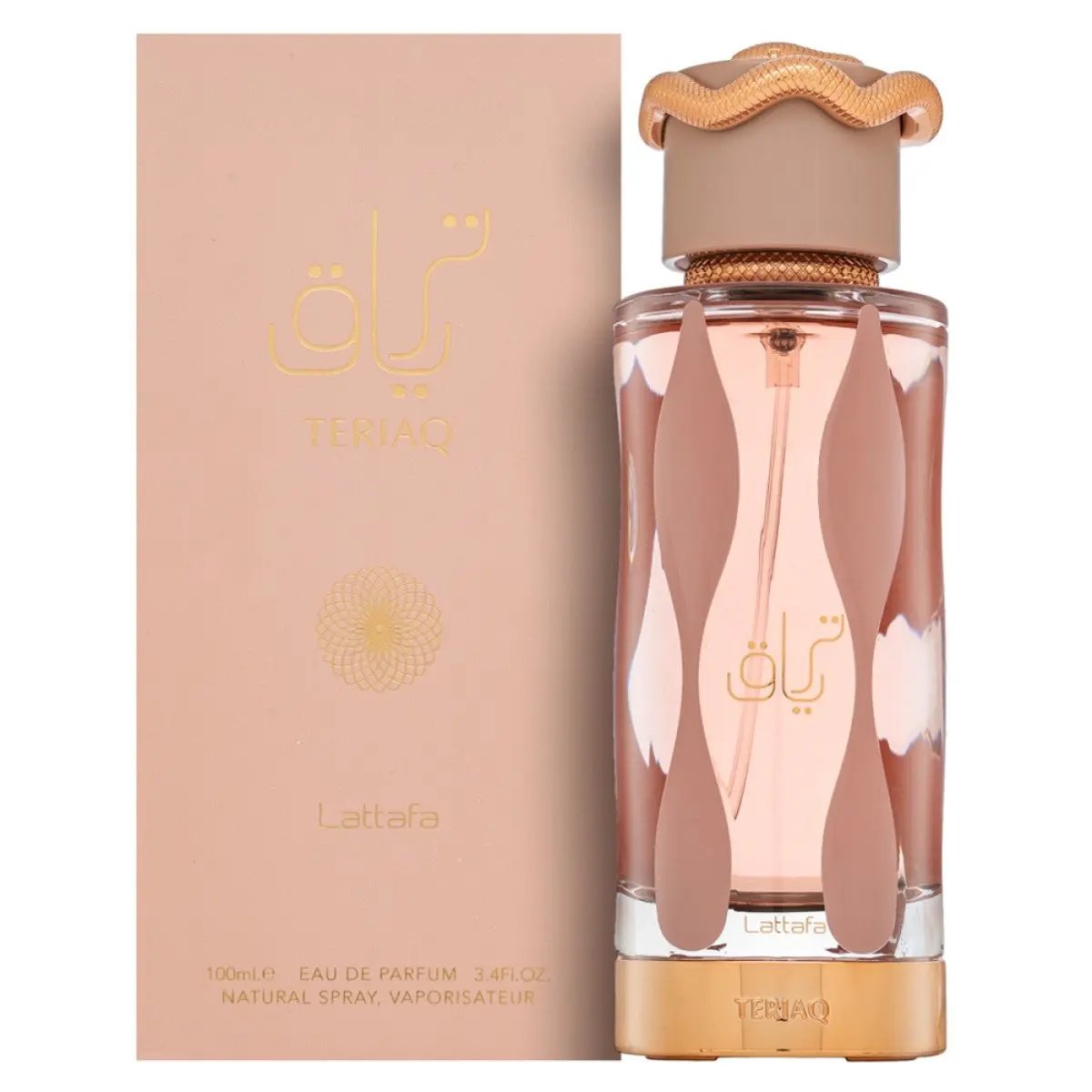 Teriaq Perfume 100ml EDP by Lattafa, a honeyed almond and caramel gourmand fragrance for men and women