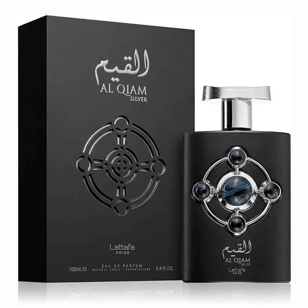 Al Qiam Silver Perfume 100ml EDP by Lattafa Pride, fresh grapefruit and ambroxan unisex fragrance