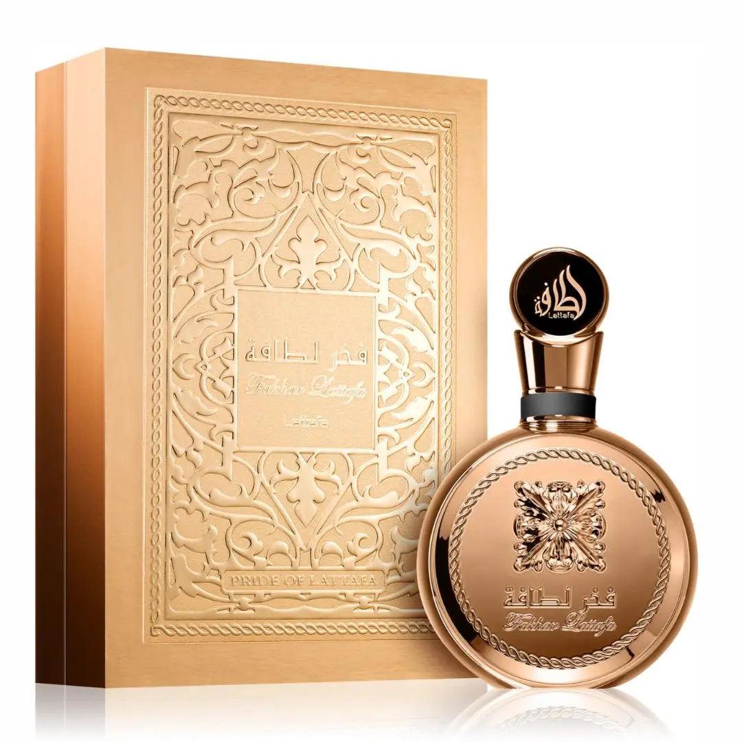 Fakhar Lattafa Extrait Perfume 100ml EDP by Lattafa in gold bottle