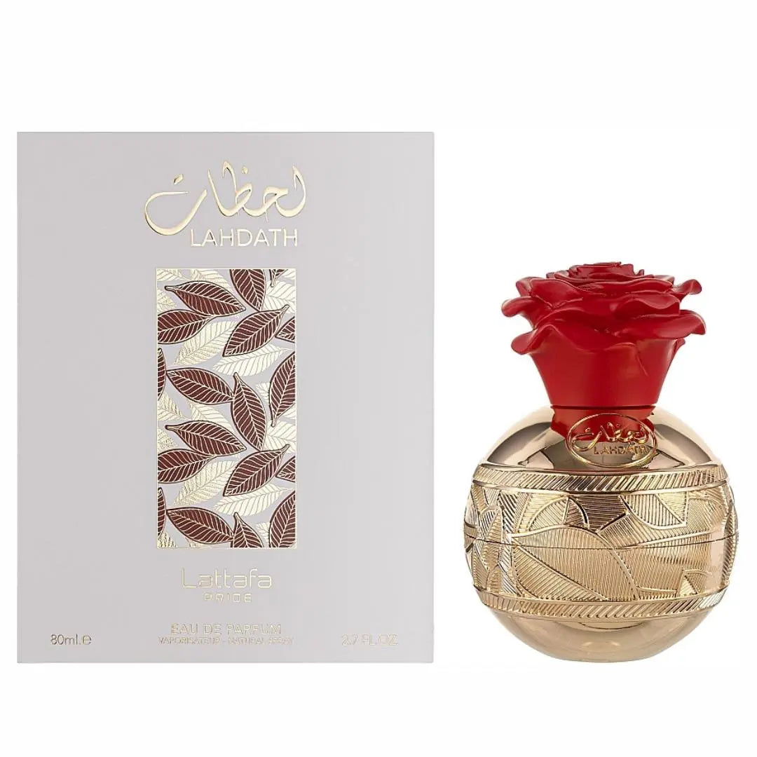 Lahdath Perfume 80ml EDP by Lattafa Pride creamy rose and vanilla fragrance for women