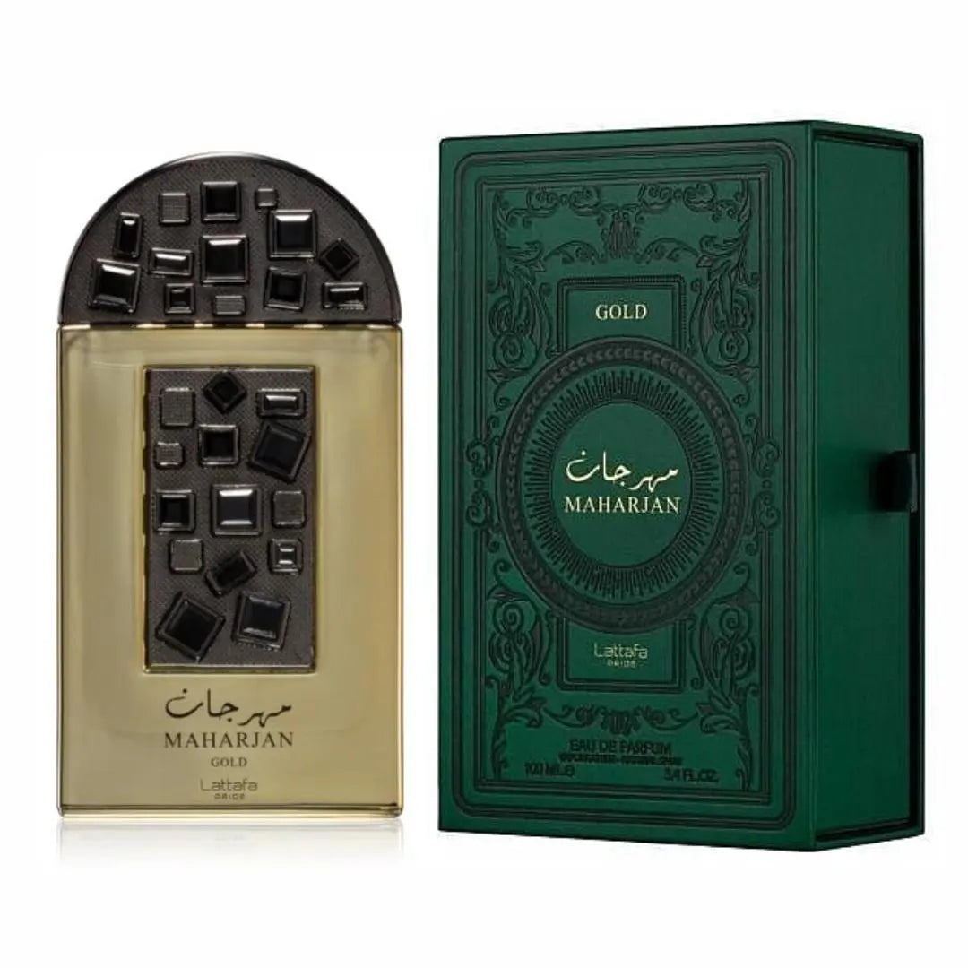 Maharjan Gold Perfume 100ml Eau de Parfum bottle by Lattafa Pride