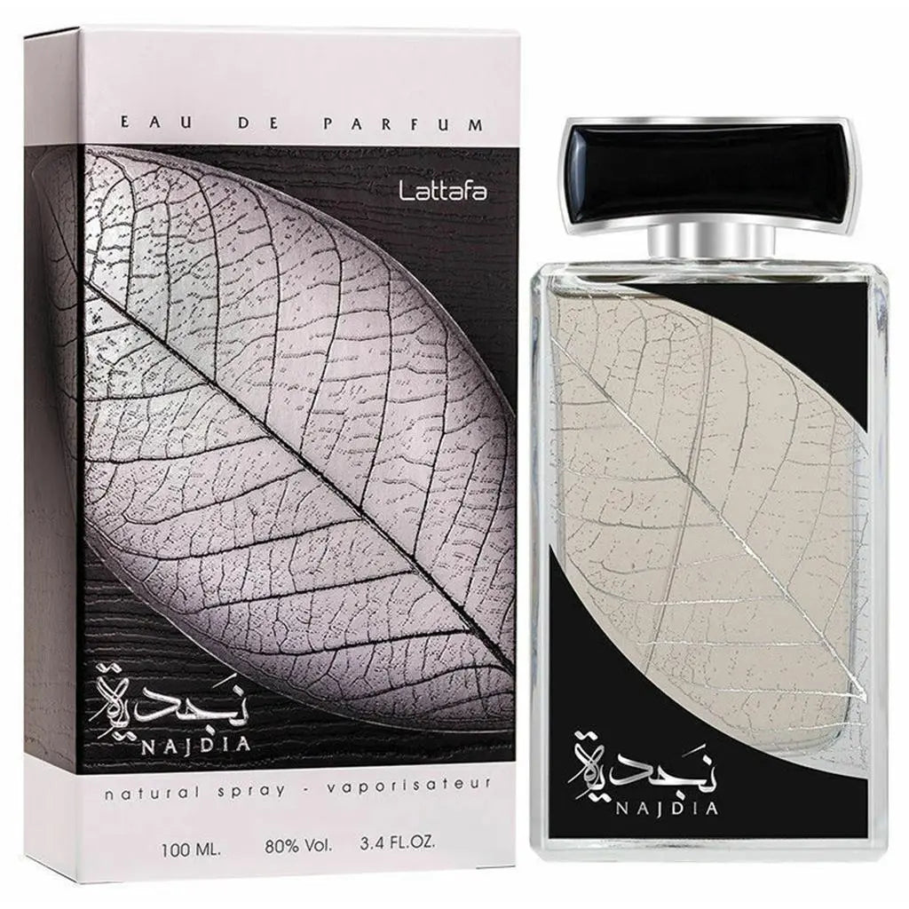 Najdia Perfume 100ml EDP bottle by Lattafa